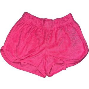 Victoria's Secret PINK Terry Cloth Dolphin Shorts Hot Pink Large